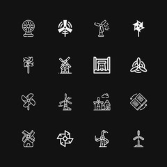 Editable 16 generator icons for web and mobile
