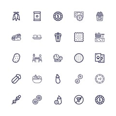 Editable 25 potato icons for web and mobile