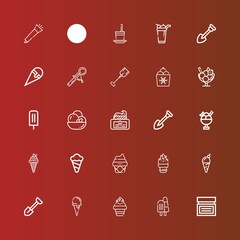 Editable 25 scoop icons for web and mobile