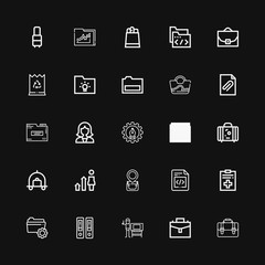 Editable 25 portfolio icons for web and mobile