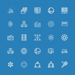 Editable 25 net icons for web and mobile