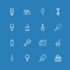 Editable 16 scoop icons for web and mobile