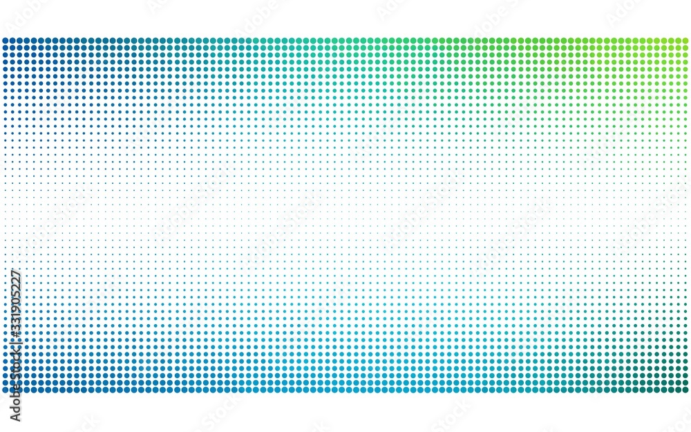 Canvas Prints light blue, green vector backdrop with dots. glitter abstract illustration with blurred drops of rai