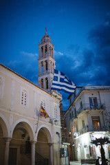 Griechisch Orthodoxe Kirche am Abend