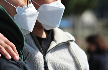 People wearing mask to prevent corona virus