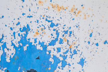 Texture of wood with old color blue and white background. Design