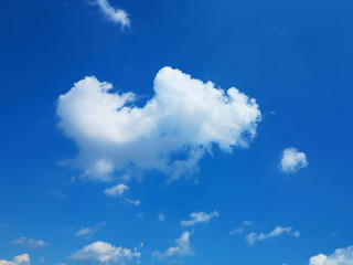 Naklejka na ściany i meble blue sky with clouds in summer