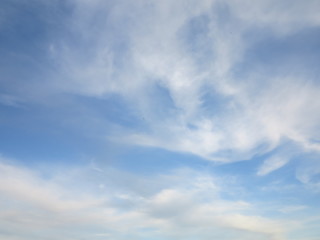 blue sky with clouds in summer