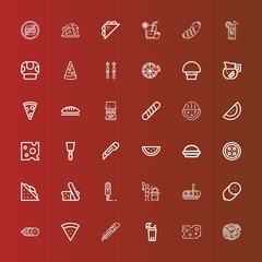 Editable 36 slice icons for web and mobile