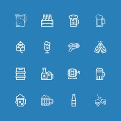 Editable 16 hop icons for web and mobile