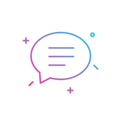 Chat Messaging Bubble Color Gradient Vector Icon