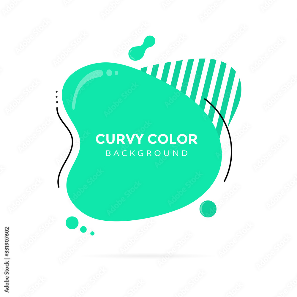 Poster modern liquid abstract element shape memphis style design fluid vector colorful illustration banner 