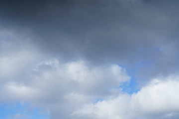Sky with clouds and sun light