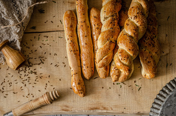 Homemade salted sticks