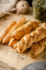 Homemade salted sticks