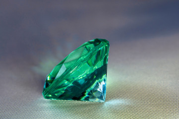 Gem on a blurred background, photographed closeup