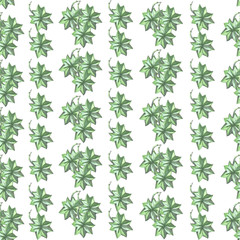 green leaves seamless pattern