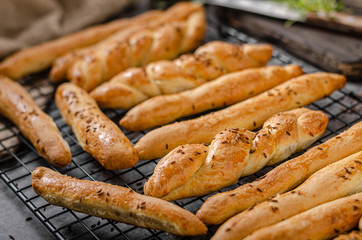 Homemade salted sticks