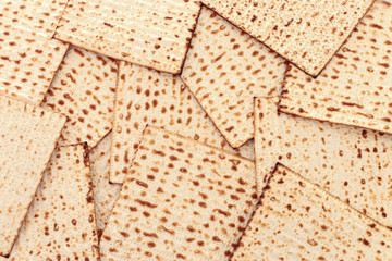 Pesah celebration concept (jewish Passover holiday) with matzoh