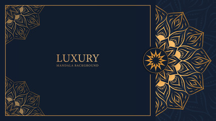 Luxury mandala with royal golden arabesque arabic islamic east style background 