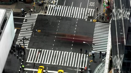 Busy Intersection timelapse - New York City