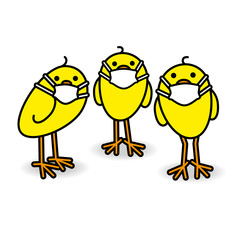 Three Yellow Chicks_Masks