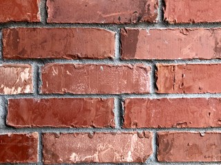 Obraz premium red brick wall background