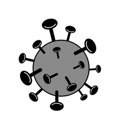 Coronavirus (NCOV-19) icon. Raster illustration