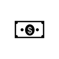 dollar vector isolated icon