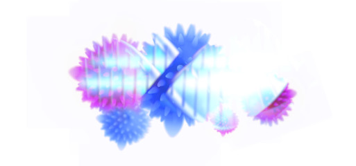 Obraz premium Abstract virus molecule background illustration. Spiral DNA and bacteria. Type of virus under the microscope. Coronavirus pandemic. Quarantine. Attention.