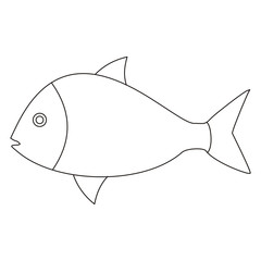 Obraz premium Fish Line Art Clip Art