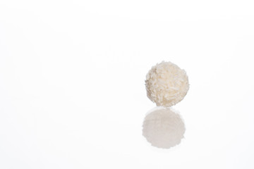 White candy on a white background