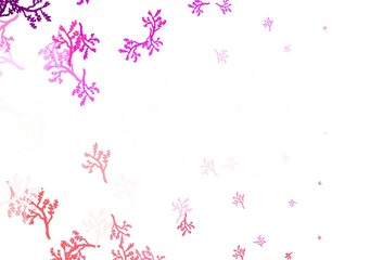 Light Purple, Pink vector doodle pattern with sakura.