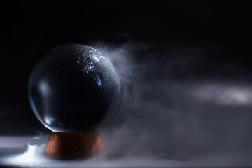 Crystal ball to predict the fate. Guessing for the future.