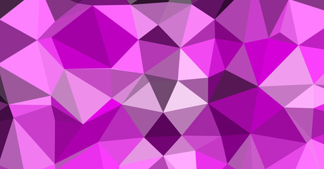 Fototapeta premium Low Polygonal Computation Art background illustration