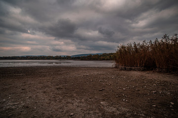 Lake of Tata, Hungary in autumn