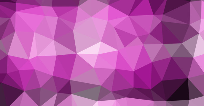 Low Polygonal Computation Art background illustration