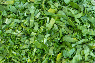 Chopped palak (spinach)