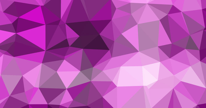 Low Polygonal Computation Art background illustration