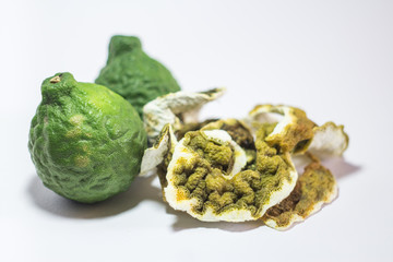 Bergamot isolated on white background