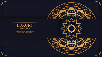 Luxury mandala arabesque ornamental background