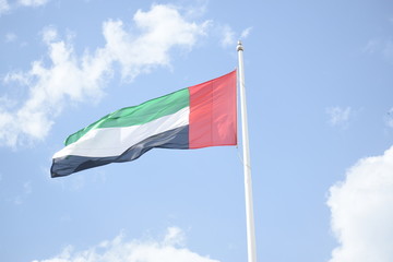 Waving flag of UnitedArab Emirates