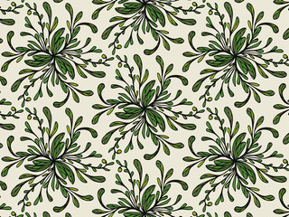 Background, pattern of leaves. Raster lace pattern