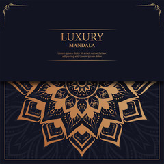 Luxury mandala arabesque ornamental background