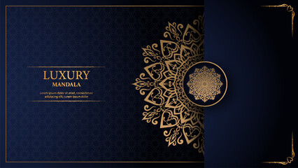 Luxury mandala arabesque ornamental background