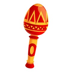 Traditional maraca icon. Cartoon of traditional maraca vector icon for web design isolated on white background