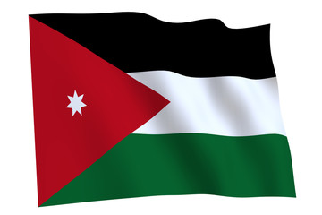 Jordan Flag waving