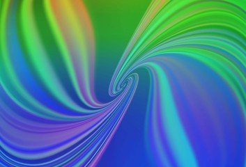 Light Blue, Green vector backdrop with wry lines. A circumflex abstract illustration with gradient. A completely new design for your business.