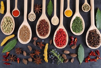 Spices and herbs.