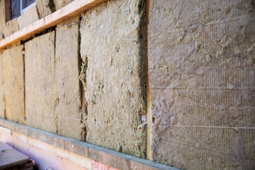 Material of glass wool and drywall